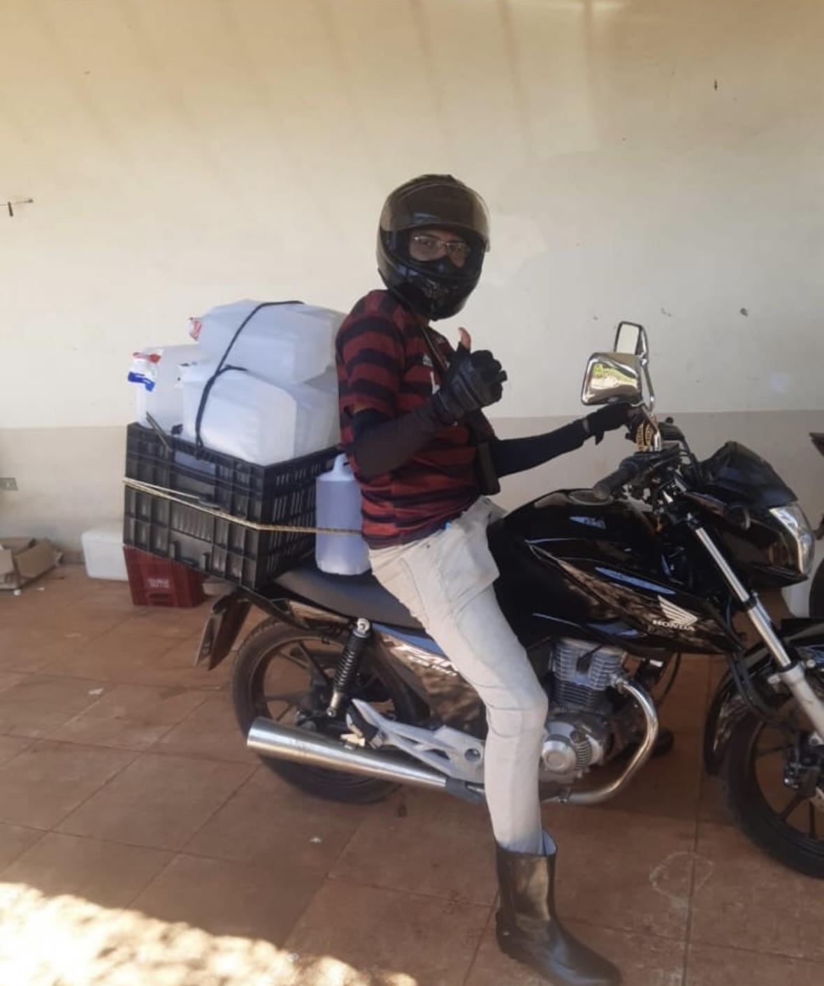 Márcio começando como motoboy